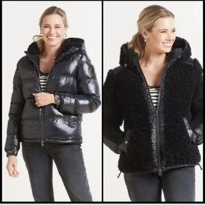 Pajar Reversible 'Snow' Insulated Puffer Jacket Black NEW